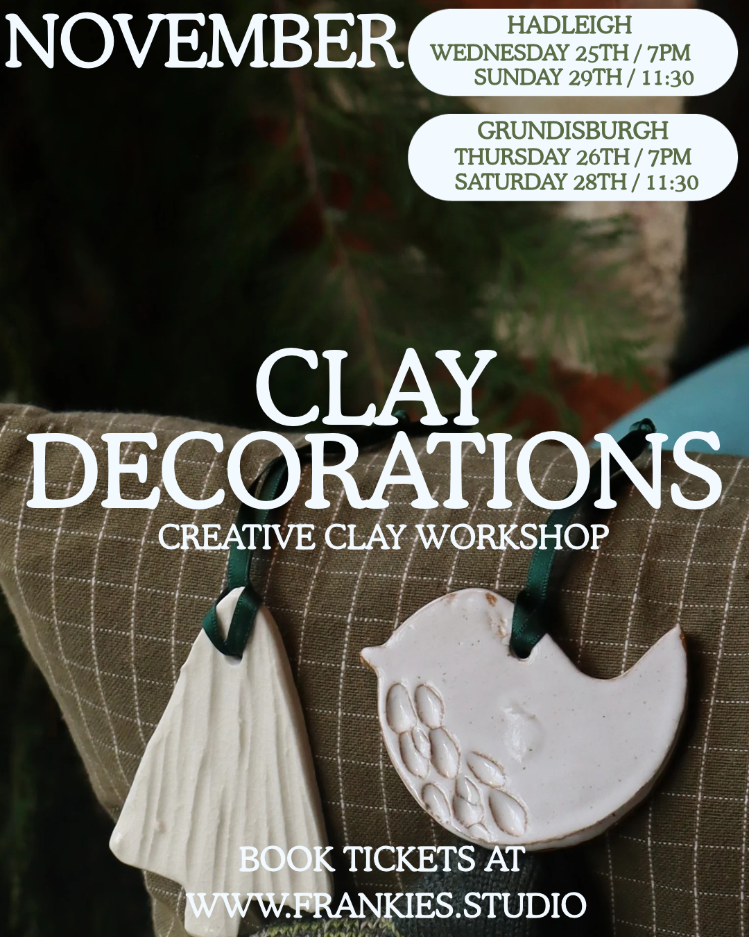 Christmas Clay Tree Decoration Workshop