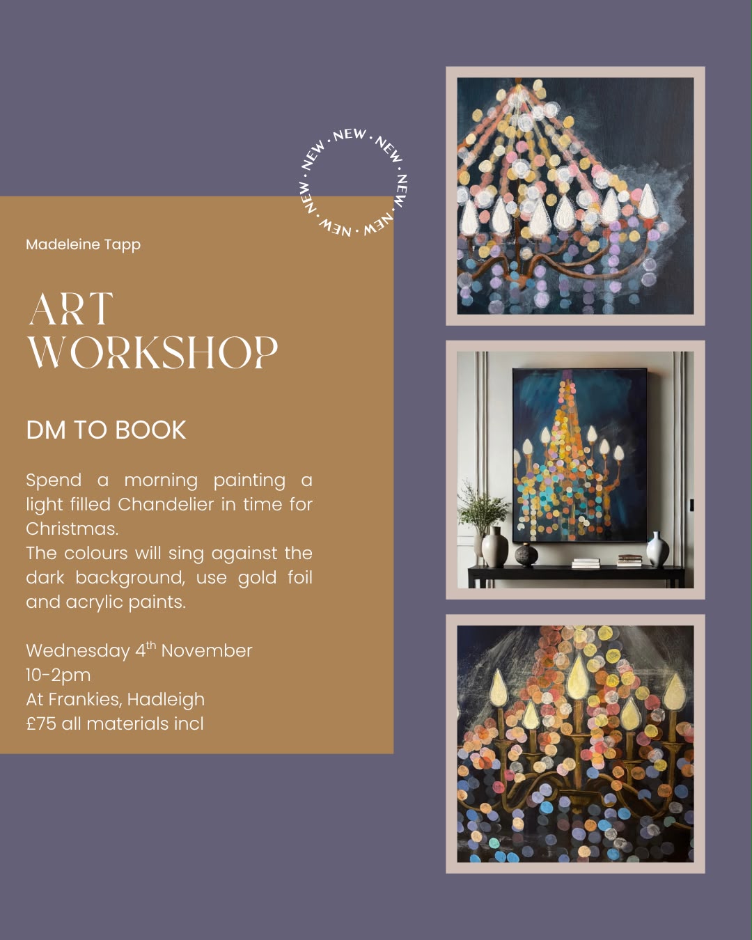 Madeleine Tapp Painting Workshop in Hadleigh