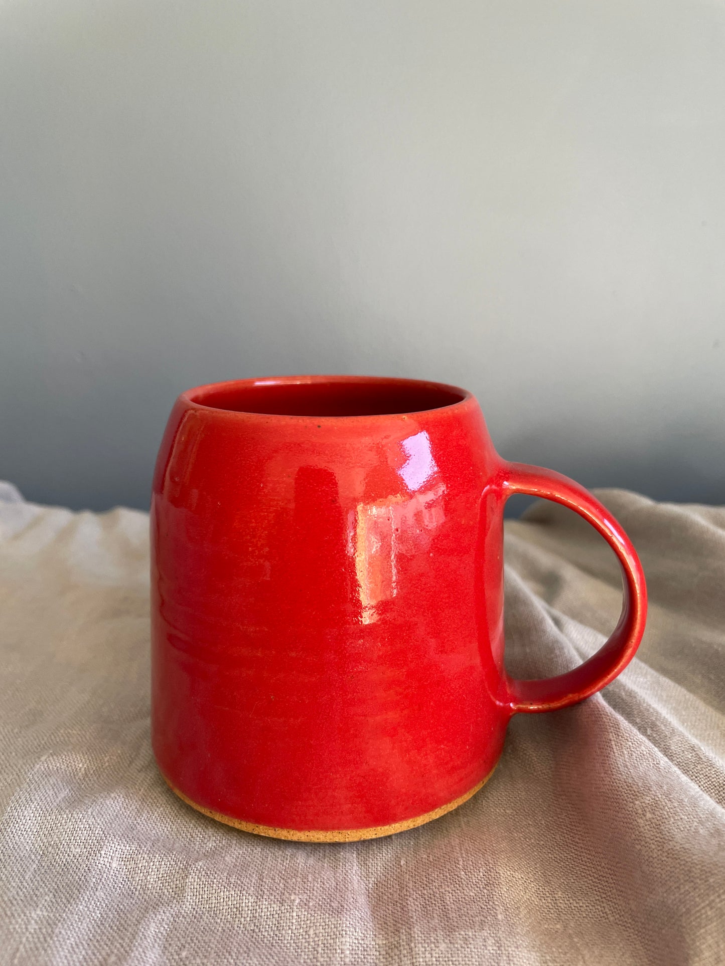 Handmade Ceramic Mug-Red