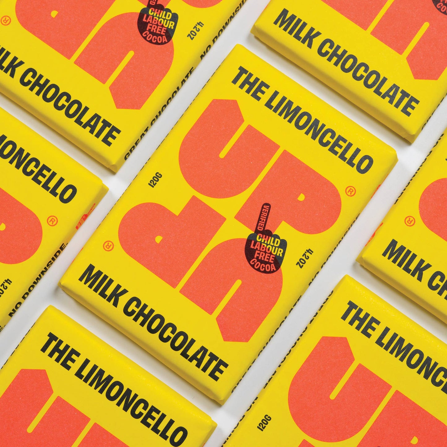 UP-UP Chocolate [No duties when shipping to US!] - Limoncello Milk Chocolate Bar 120G/4.2OZ