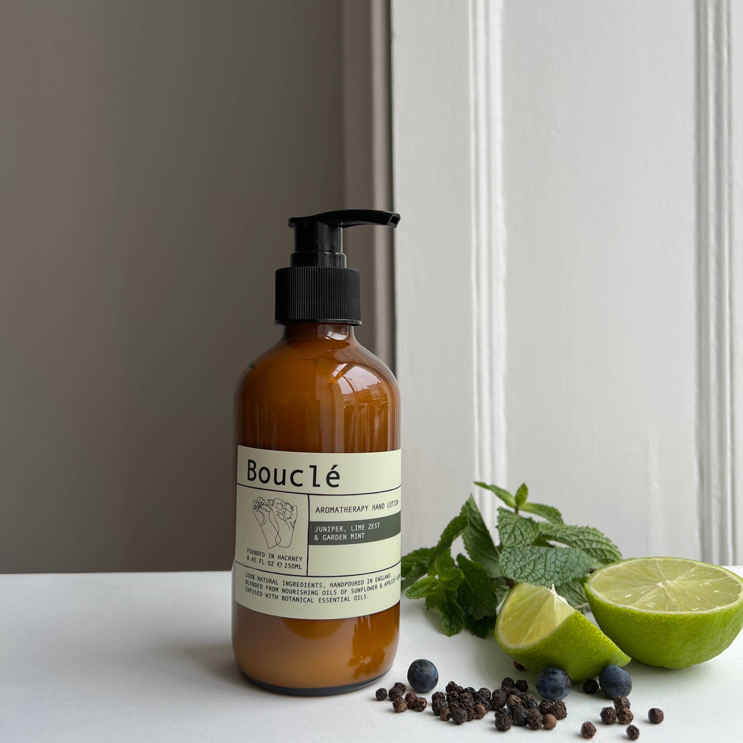 Bouclé - Juniper, Lime Zest & Garden Mint Essential Oil Hand Lotion
