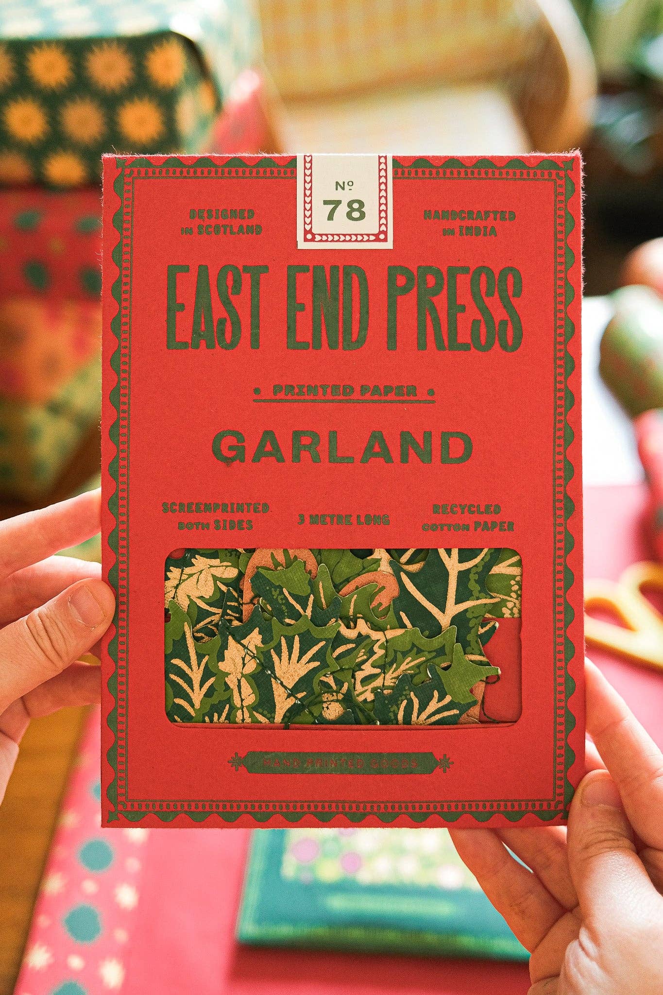 East End Press - Holly and Ivy Sewn Garland