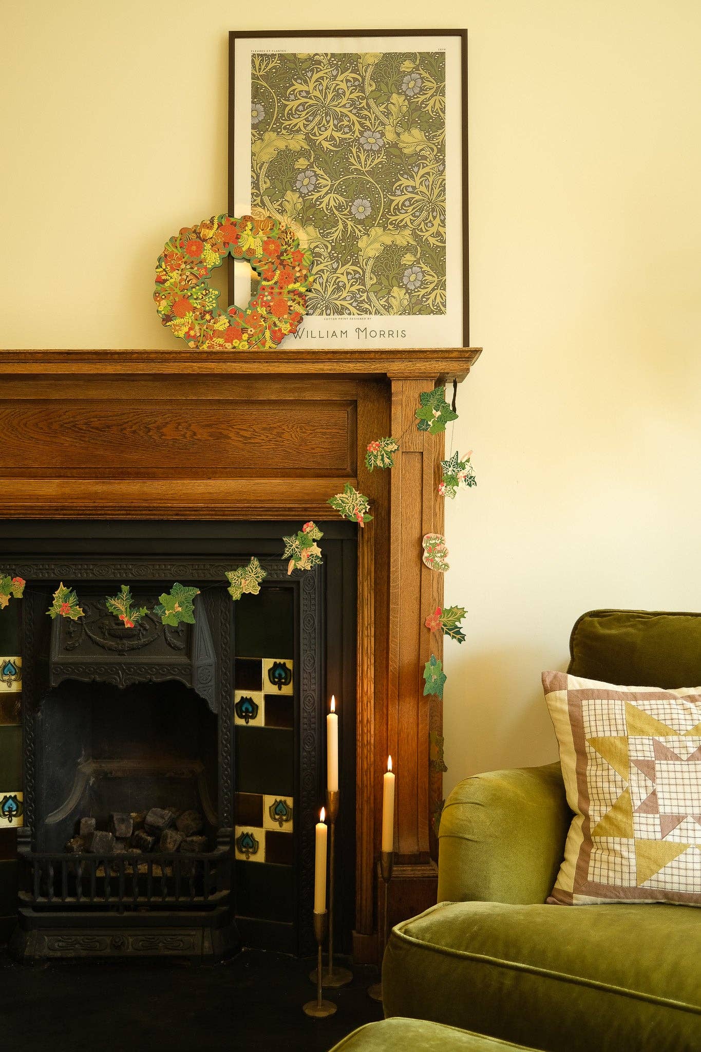 East End Press - Holly and Ivy Sewn Garland
