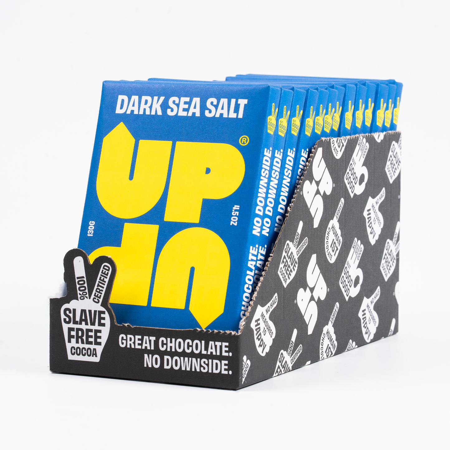 UP-UP Chocolate [No duties when shipping to US!] - Sea Salt Dark Chocolate Bar 120G/4.2OZ