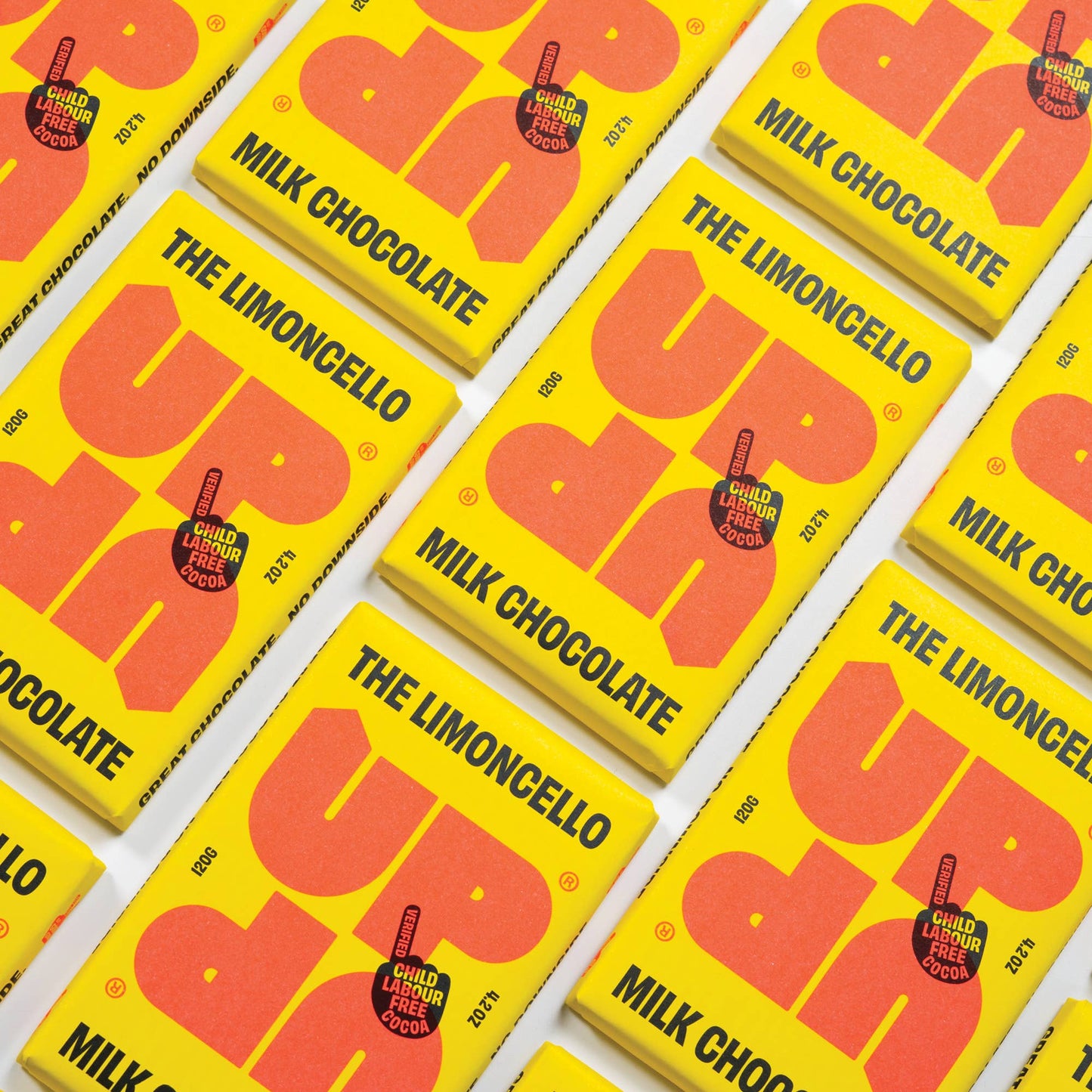 UP-UP Chocolate [No duties when shipping to US!] - Limoncello Milk Chocolate Bar 120G/4.2OZ