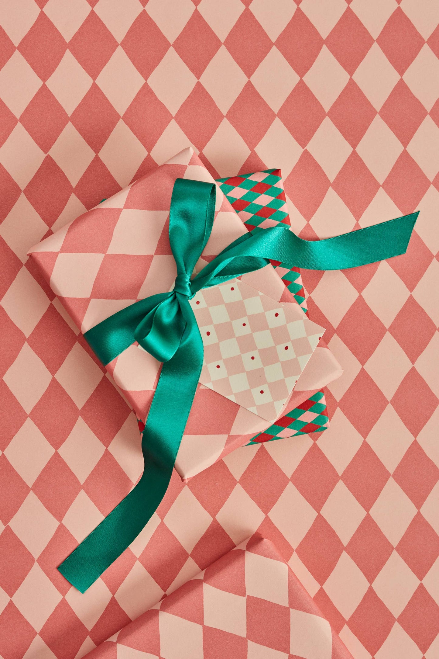 Heather Evelyn - Gift Tags - Mini diamond pink/green Set of 8 (2 designs)