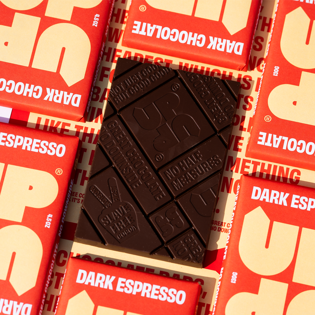 UP-UP Chocolate [No duties when shipping to US!] - Espresso Dark Chocolate 120G/4.2oz