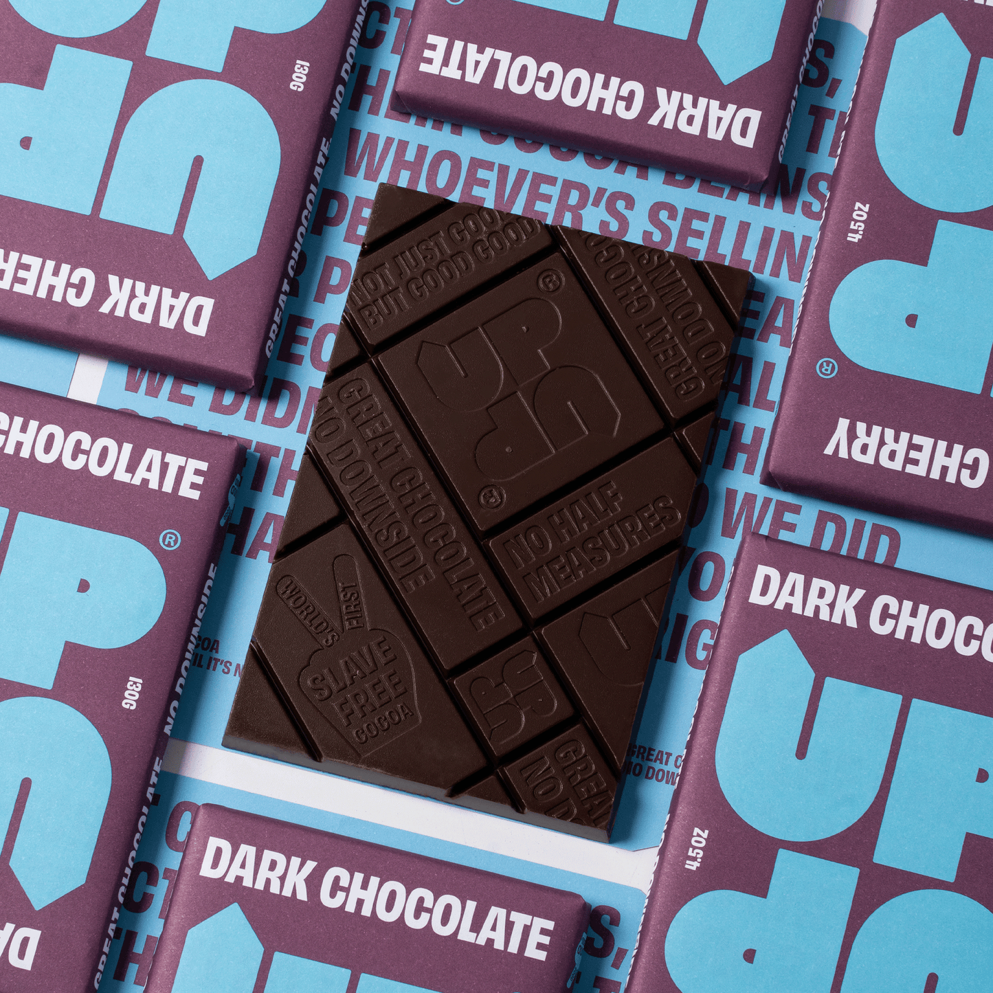 UP-UP Chocolate [No duties when shipping to US!] - Cherry Dark Chocolate Bar 120G/4.2OZ