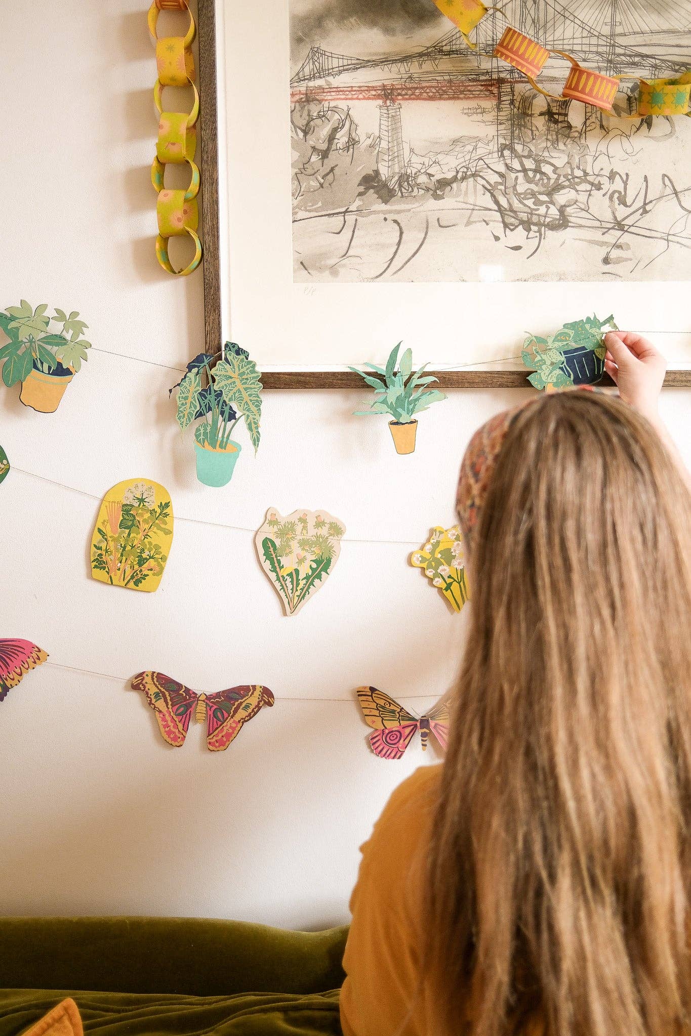 East End Press - Yellow and Green Paper Chain Kit