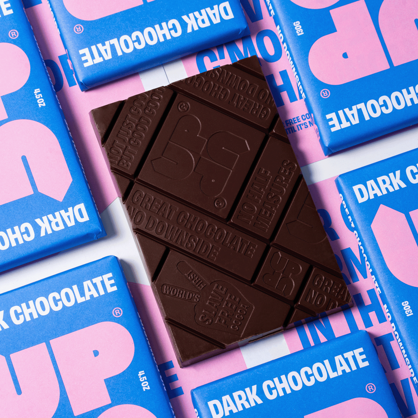 UP-UP Chocolate [No duties when shipping to US!] - Original Dark Chocolate Bar 120G/4.2OZ