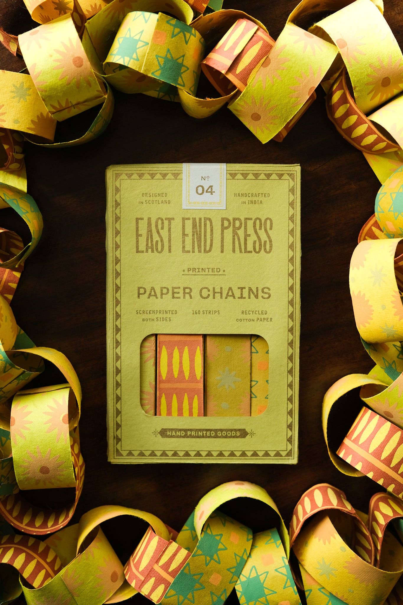 East End Press - Yellow and Green Paper Chain Kit