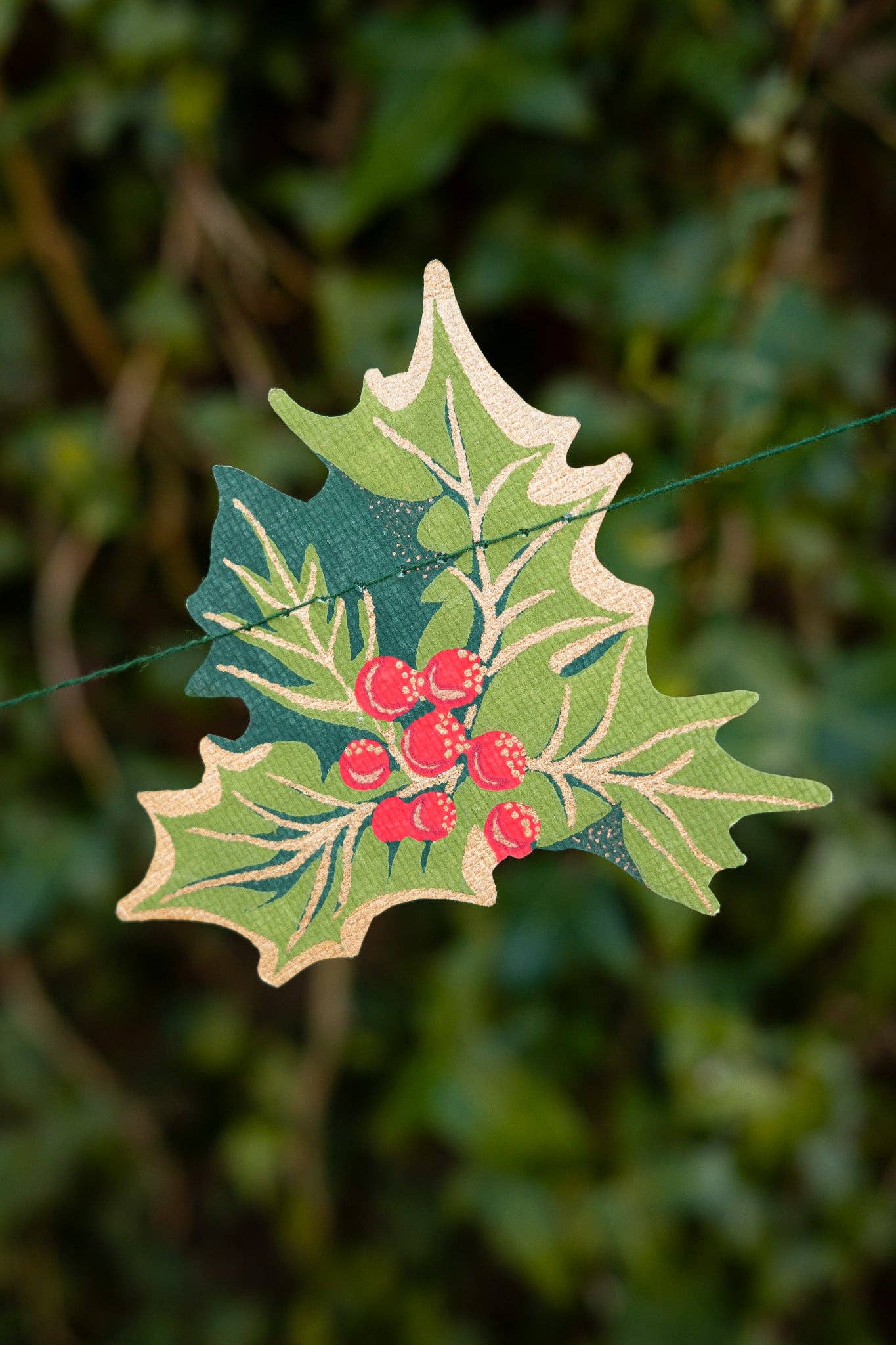 East End Press - Holly and Ivy Sewn Garland