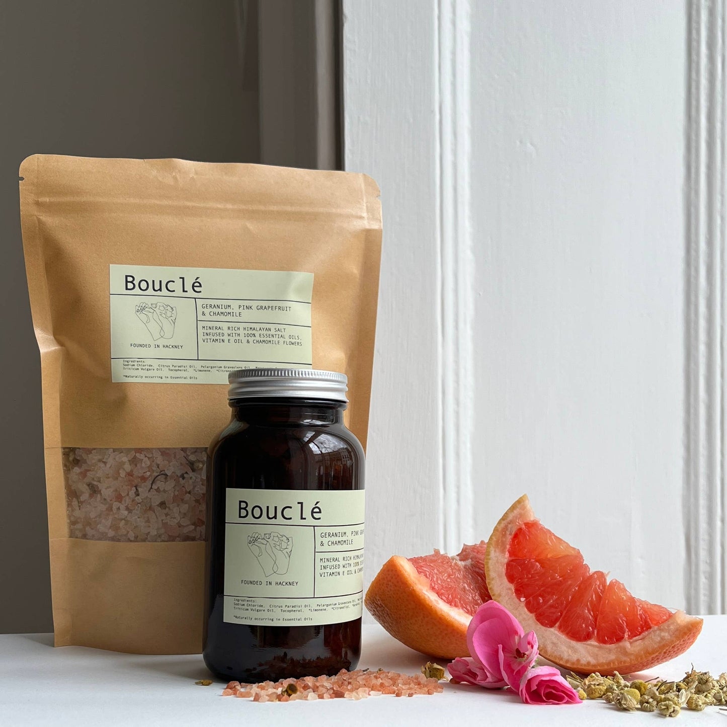 Bouclé - Geranium, Pink Grapefruit & Chamomile Botanical Bath Salts