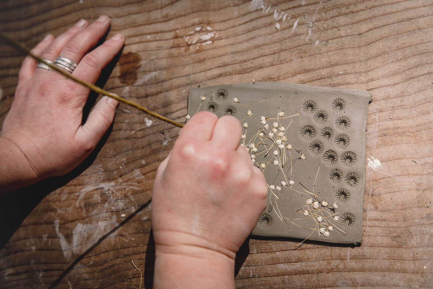 FAMILY- Pressed flower tile workshop