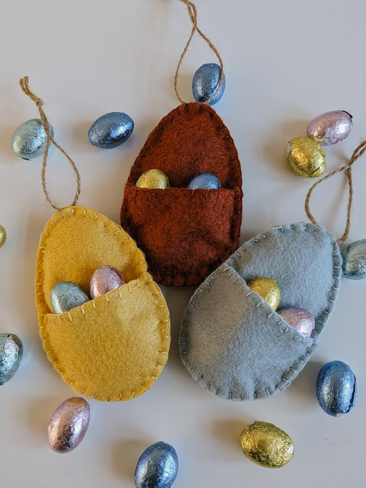 Hand sewn embroidered Easter decoration Workshop