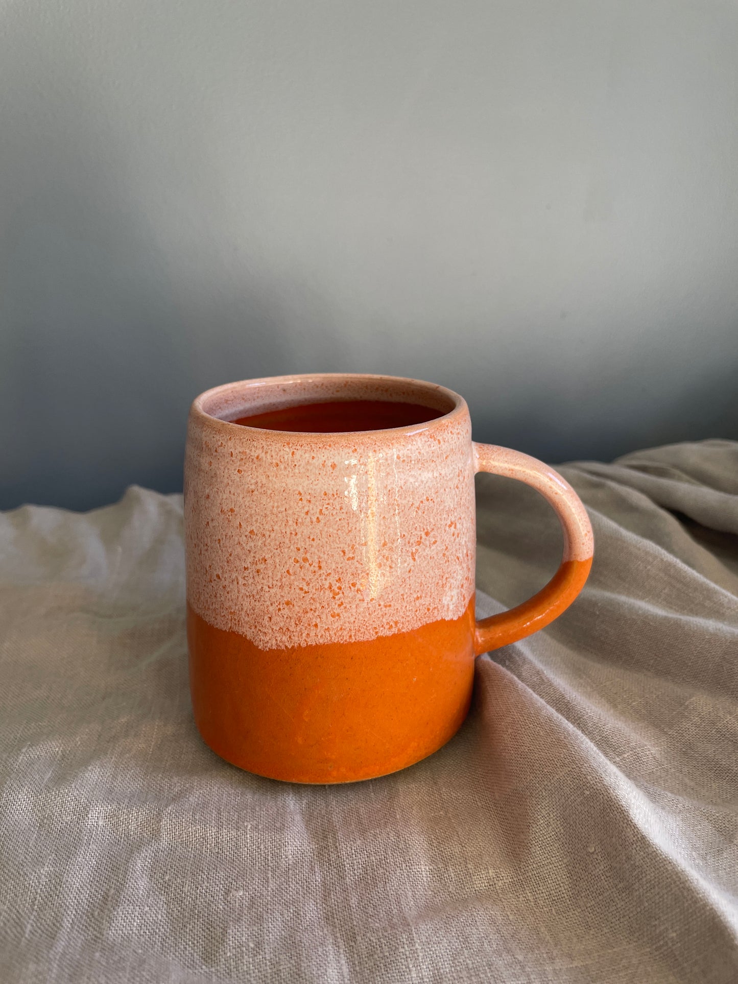 Handmade Ceramic Mug-Orange