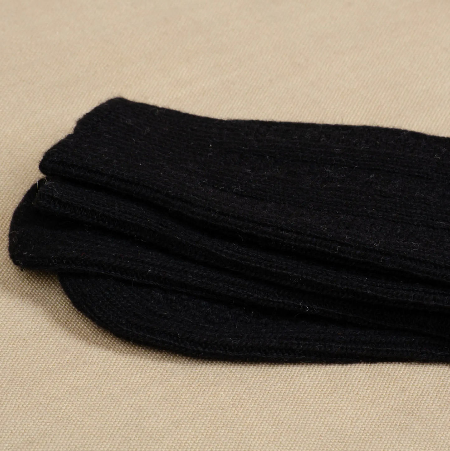 Merino Wool Socks -UK 7-12- Black