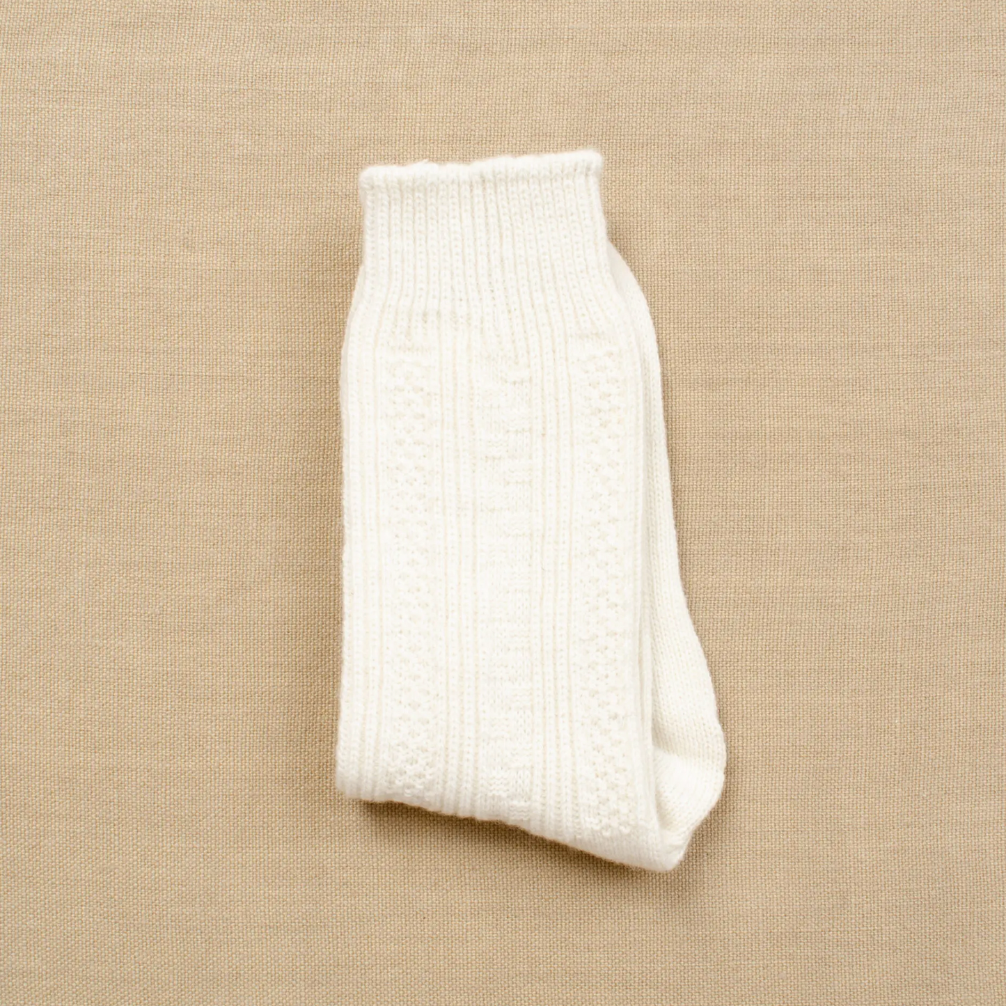 Merino Wool Socks -UK 7-12- Cream