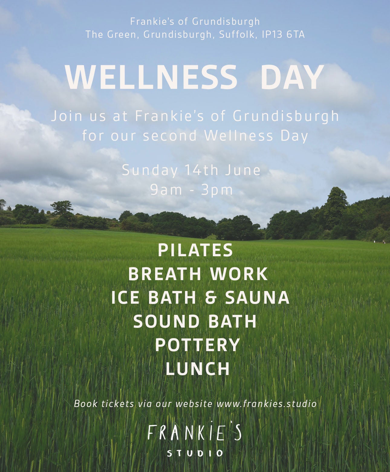 Wellness Day Sunday 14th June 9am til 3pm