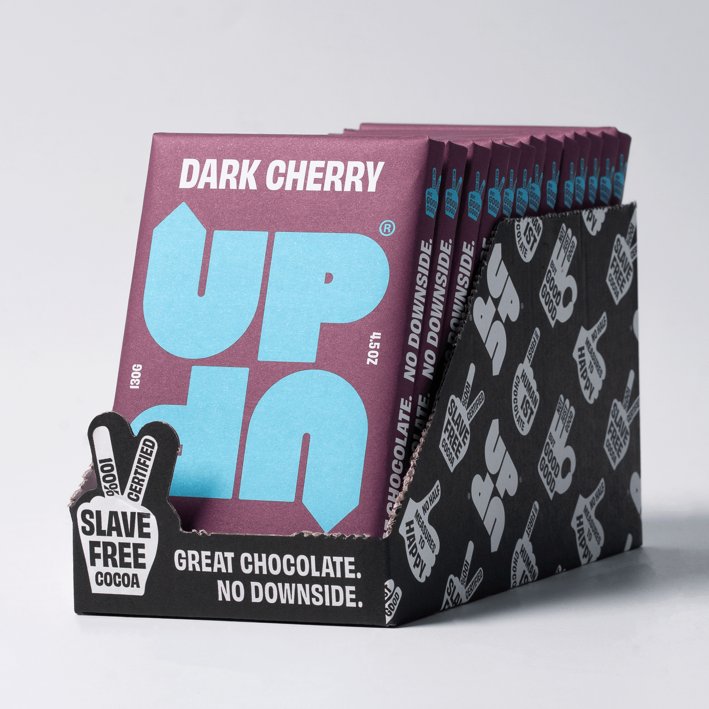 UP-UP Chocolate [No duties when shipping to US!] - Cherry Dark Chocolate Bar 120G/4.2OZ