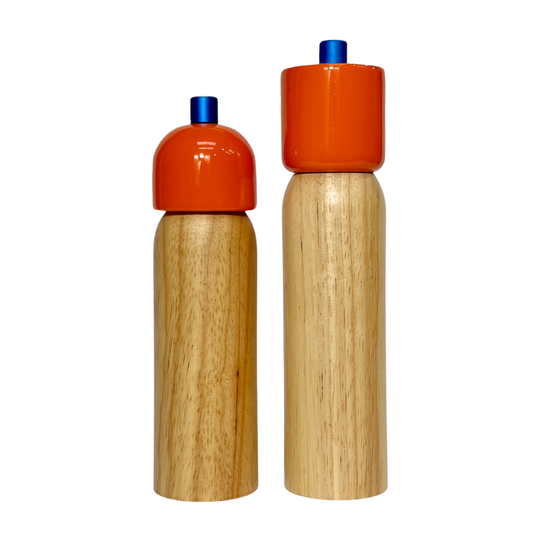 MÆGEN - Salt & Pepper Grinder - Orange & Blue