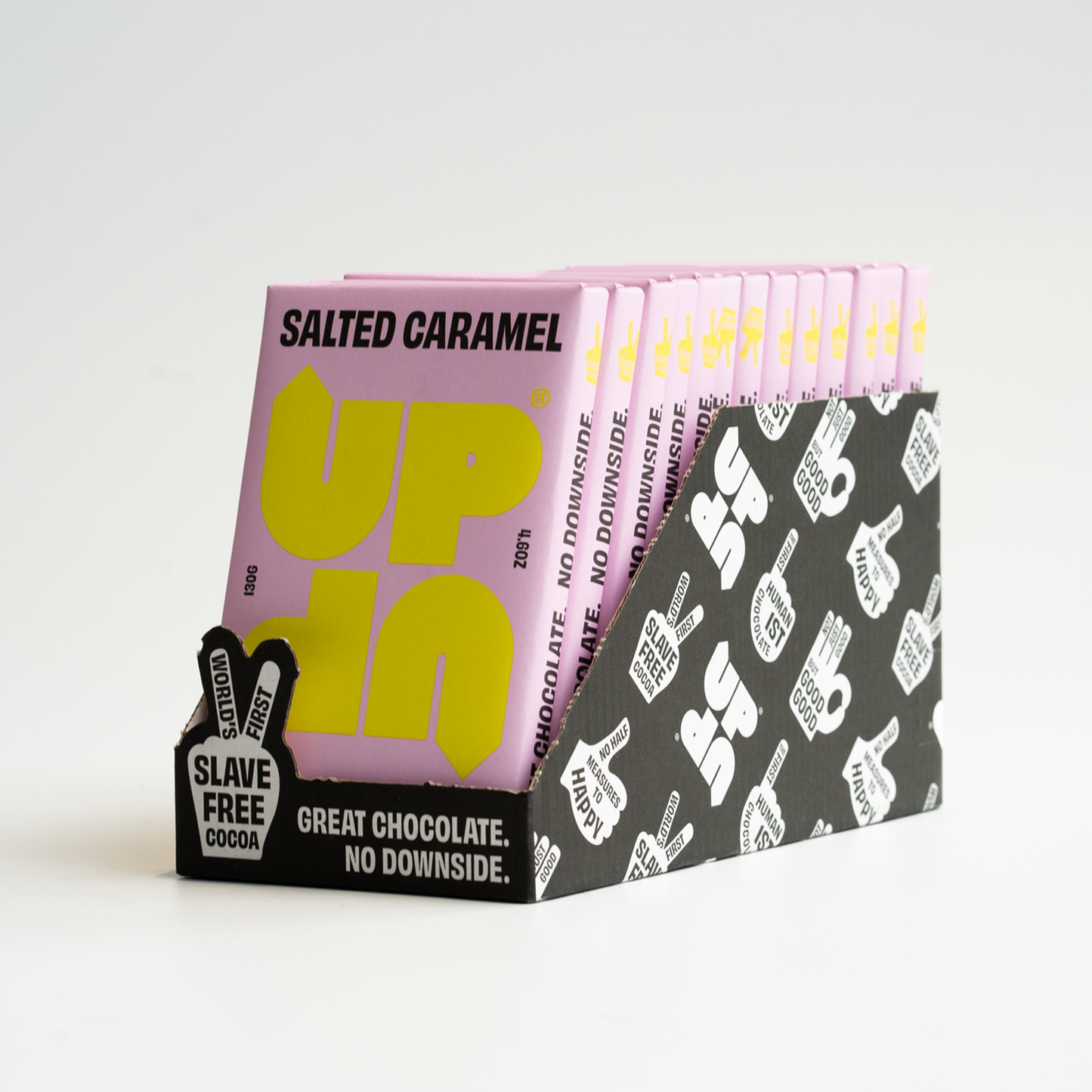 UP-UP Chocolate [No duties when shipping to US!] - Salted Caramel Milk Chocolate Bar 120G/4.2OZ