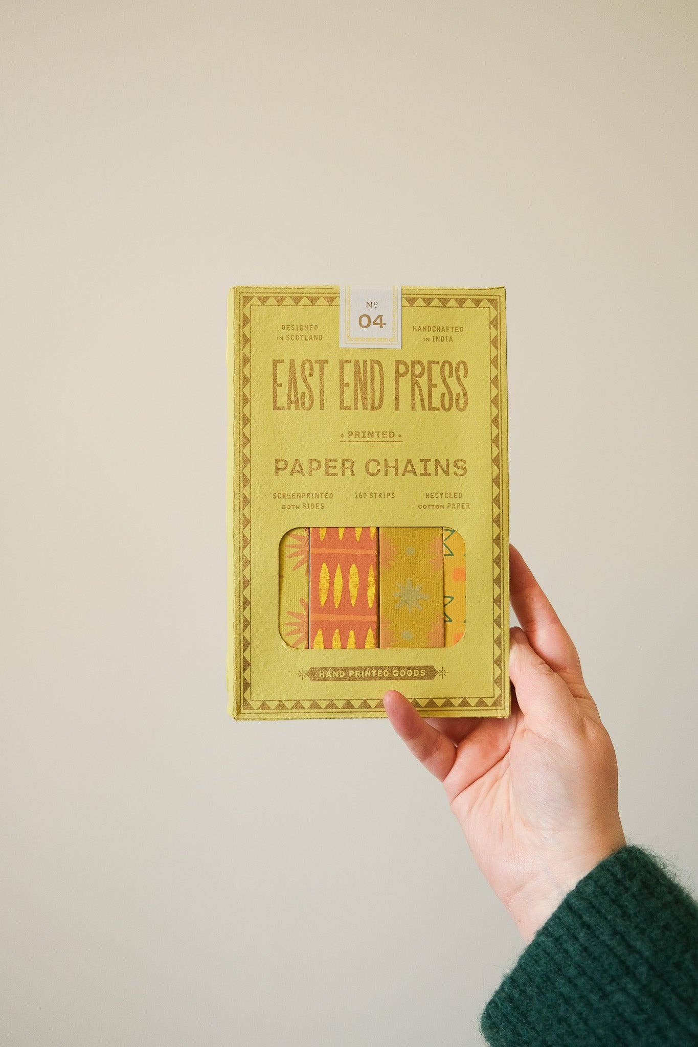 East End Press - Yellow and Green Paper Chain Kit