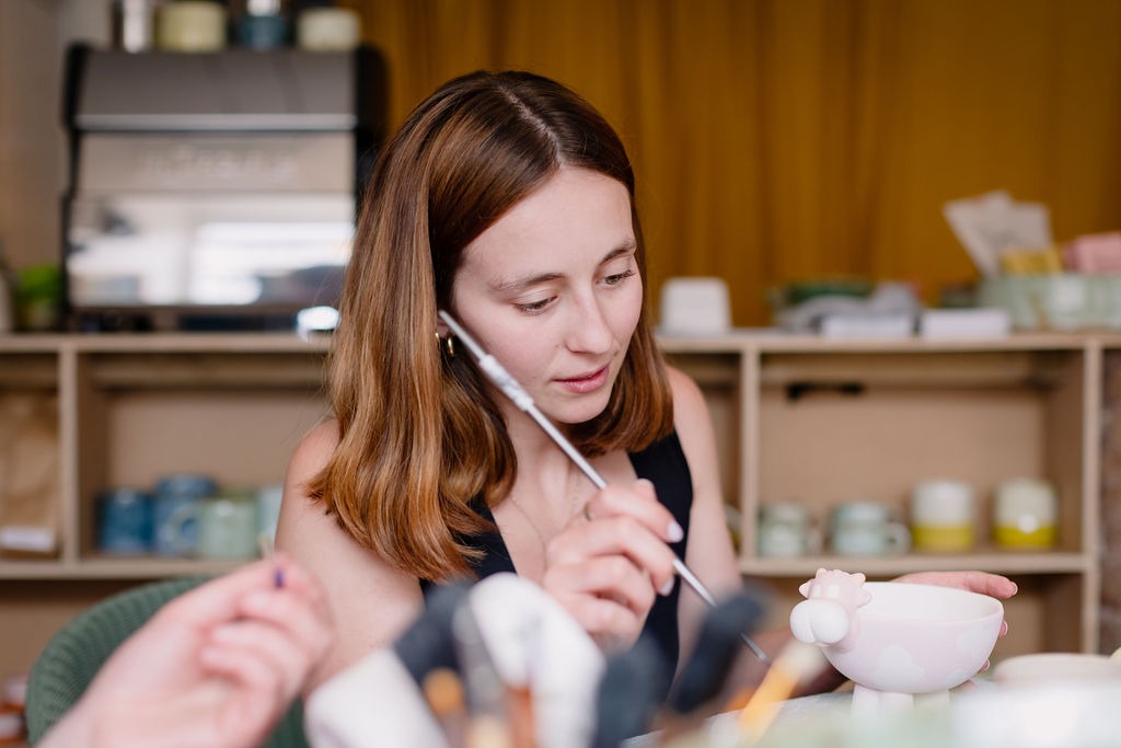 Pottery Painting Sip & Paint -Adult session