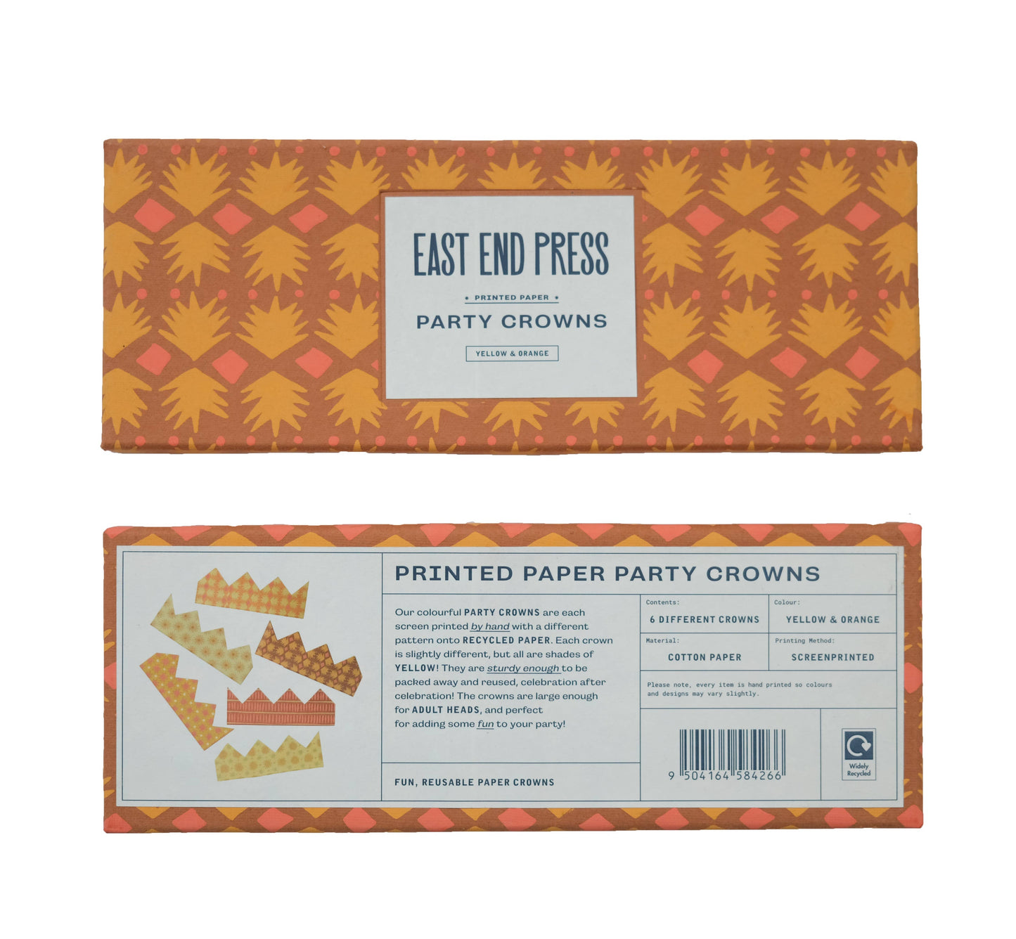 East End Press - Yellow Paper Crowns