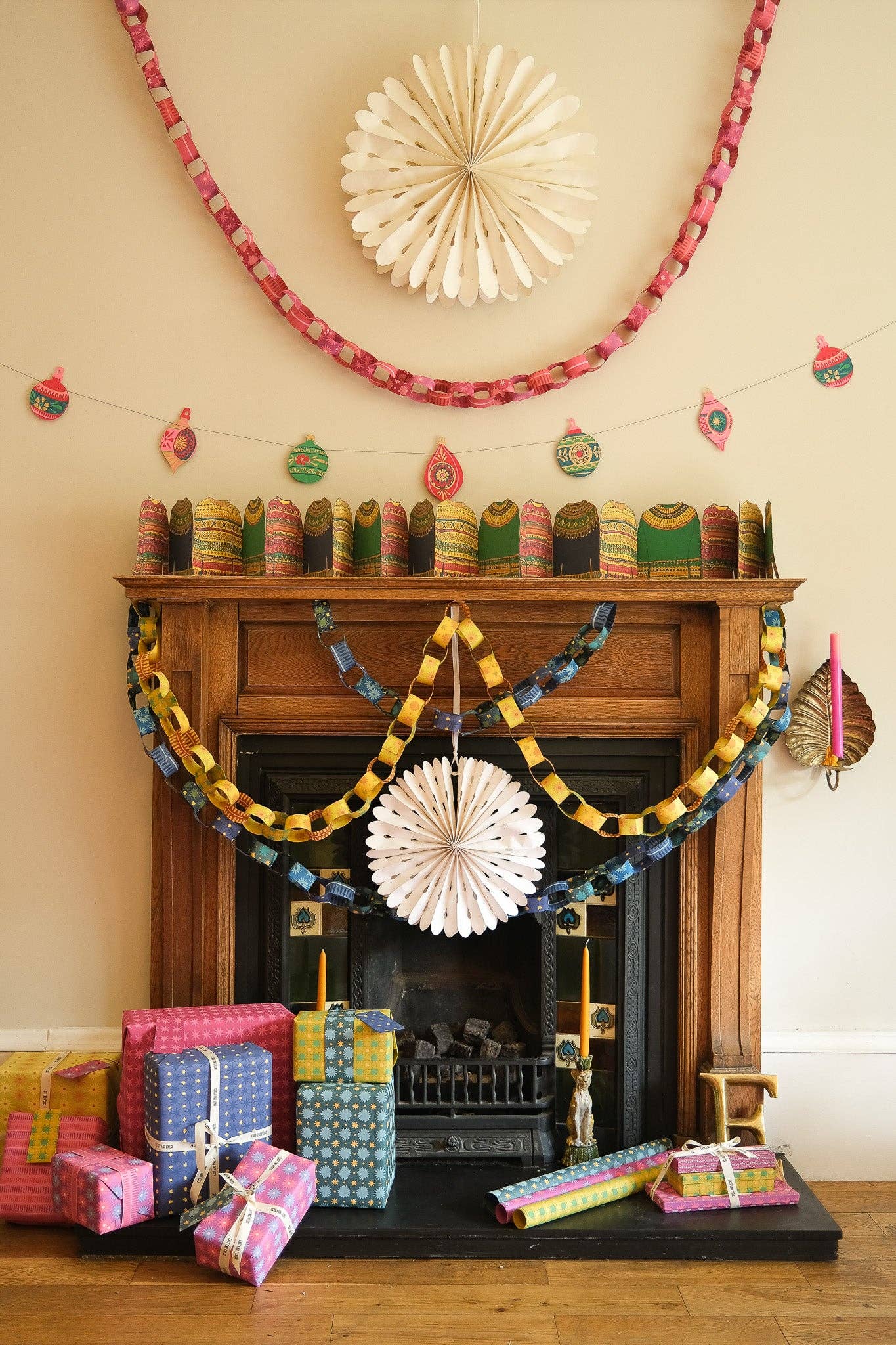 East End Press - Yellow and Green Paper Chain Kit
