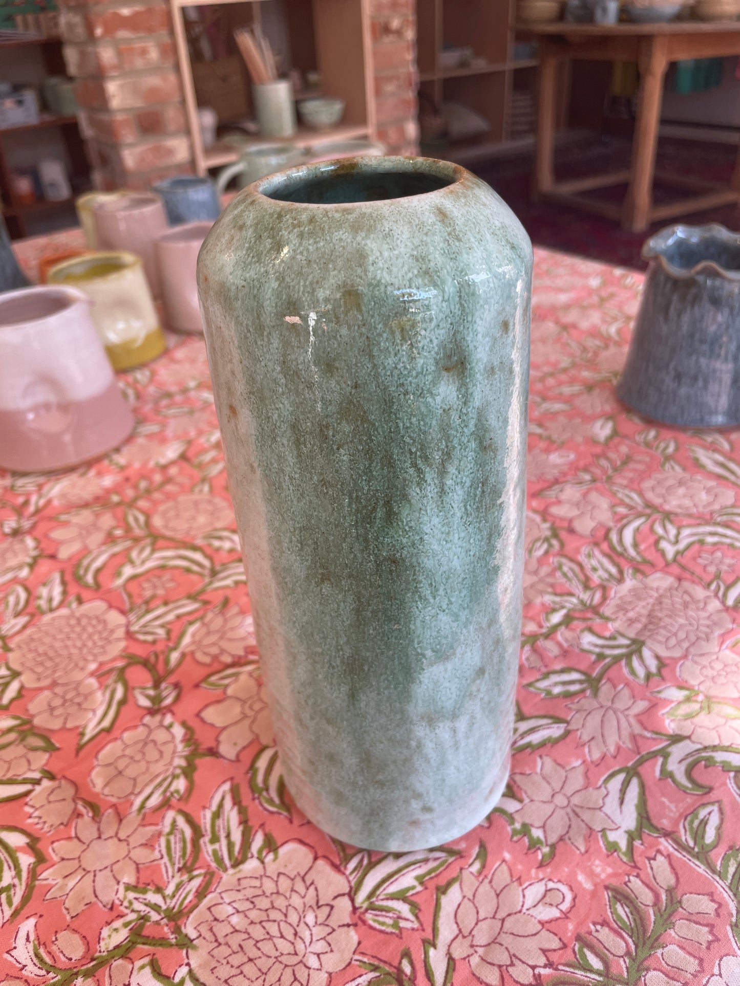 Large Tall Vase - Green