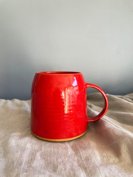 Handmade Ceramic Mug-Red