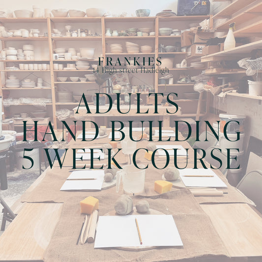 5 Week Hand Building Course -  HADLEIGH - Thursday evenings